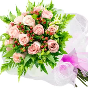 RAMO 16 ROSAS ROSADAS